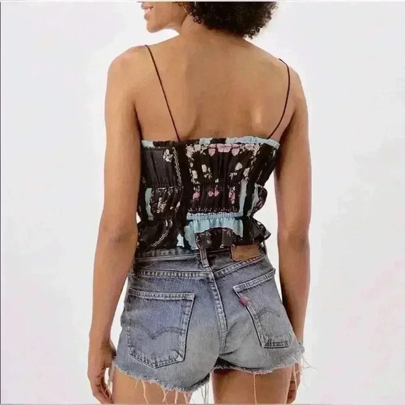 For Love & Lemons Handkerchief Print Cotton Tank – XS - Picture 11 of 11